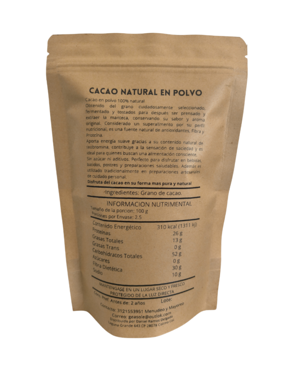 CACAO NATURAL EN POLVO